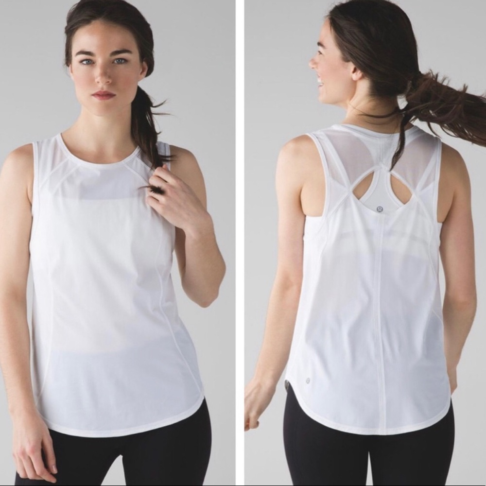 Lululemon- White sculpt tank size: 12